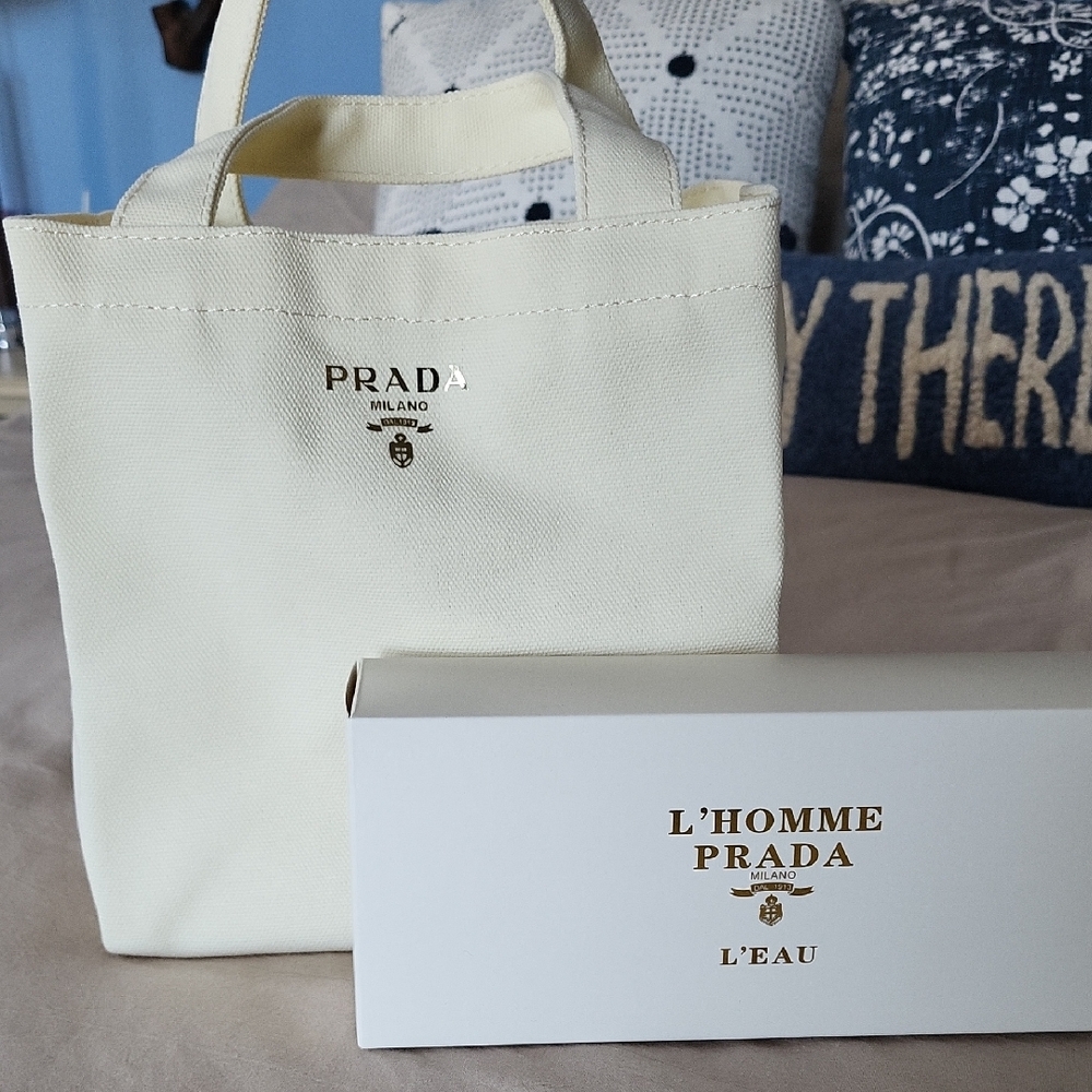 Prada Cream Tote Bag
